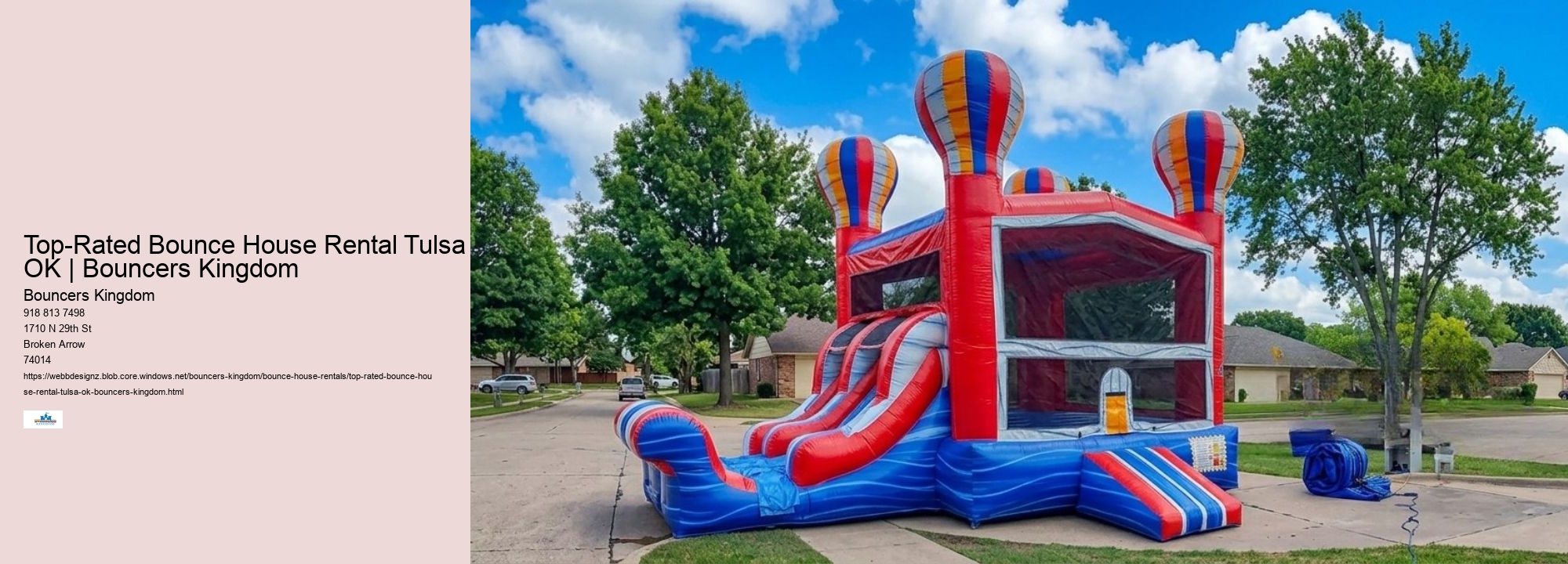 Top-Rated Bounce House Rental Tulsa OK | Bouncers Kingdom